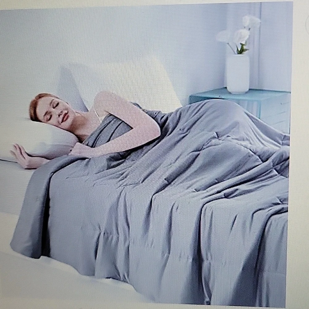 Elegear Dark Gray cooling comforter twin 59x79
